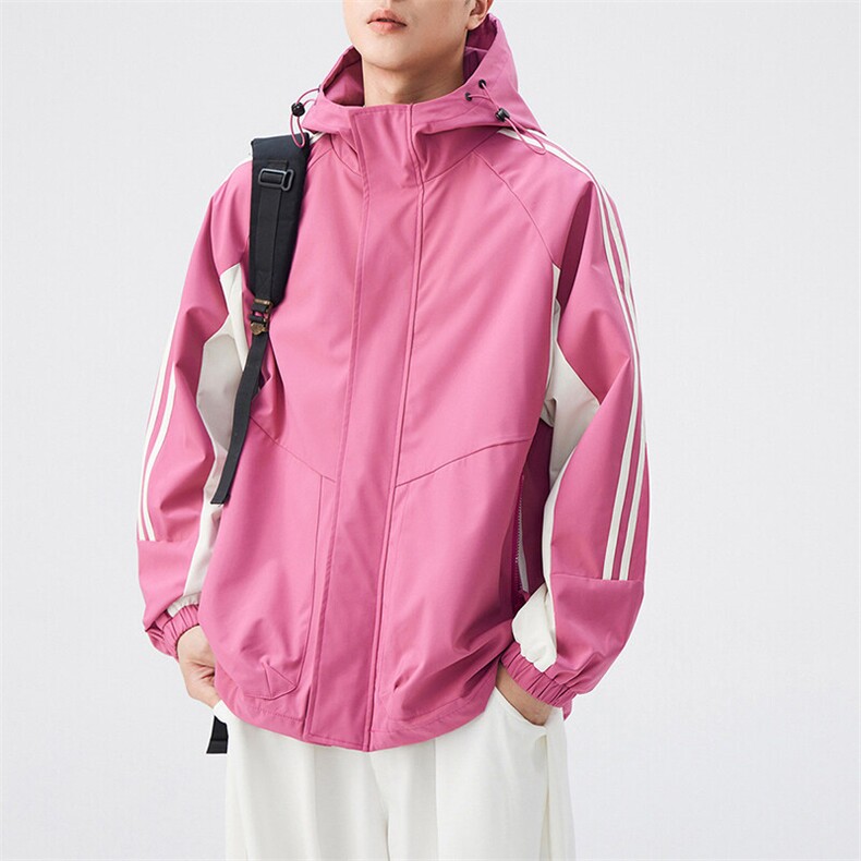 秋季二开宽松夹克男撞色三防冲锋衣外套DSA157B-JK7832-P75,男装夹克,电商A157B