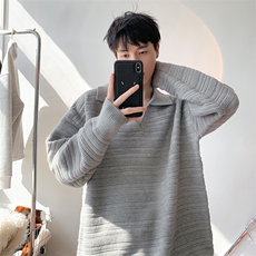 毛衣男秋冬新款港风宽松针织毛衫MYA8-P58，男装针织衫/毛衣，星座214-3