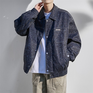 JK8867-P78 L-9XL2025秋冬新款大码翻领夹克外套 控138图片