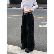 日系潮牌休闲松弛感牛仔裤时尚潮流宽松复古牛仔裤K590TP60控89，男装牛仔裤，电商A102B