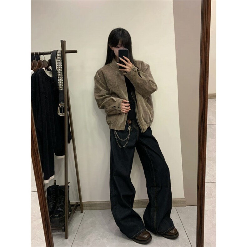 【有货】2015CC-特P45原牛色A字版型baggy牛仔裤子男女款,男装牛仔裤,星座1007（原301D）
