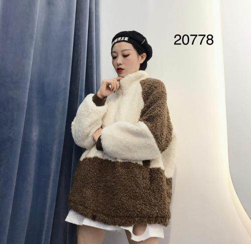 冬季新款皮毛一体羊羔毛，女装，琼卿格
