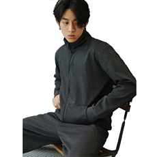 秋冬男士立领卫衣两件套加绒加厚休闲运动套装加肥加大码911，男装卫衣，星座802
