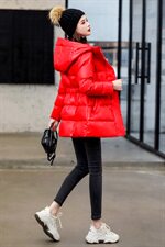 2020冬季新款简约舒适气质时尚连帽棉衣，女装棉衣/棉服，依如秀(原杭风阁)