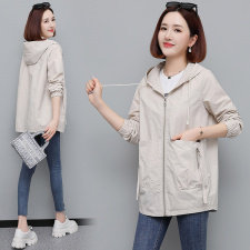 外套女春秋2025新款中年女装气质小个子上衣休闲洋气妈妈短款风衣，女装风衣，依万里