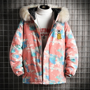MC49016-P135 日系潮衣男大码派克服男工装服外套袄 网格图片