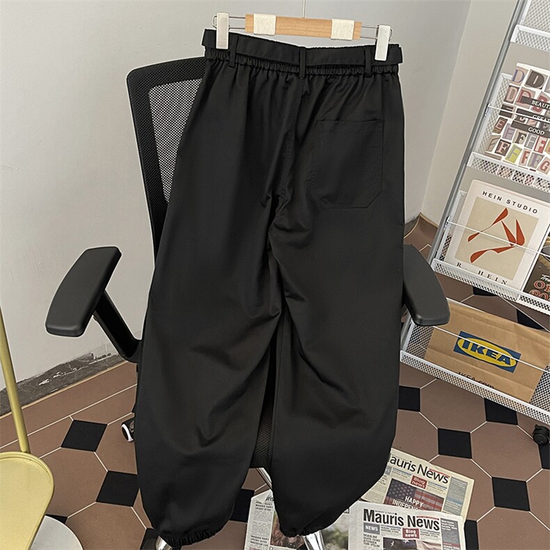 美式重磅束脚休闲裤男春夏季系宽松潮牌高街运动裤复古工装裤子男,男装休闲裤,星座505-2（原电商A260-1)