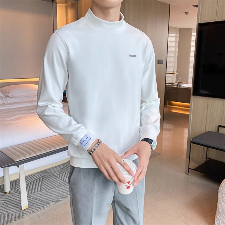 双面绒打底衫男德绒半高领卫衣体恤636-特P45,男装T恤,星座1012-1