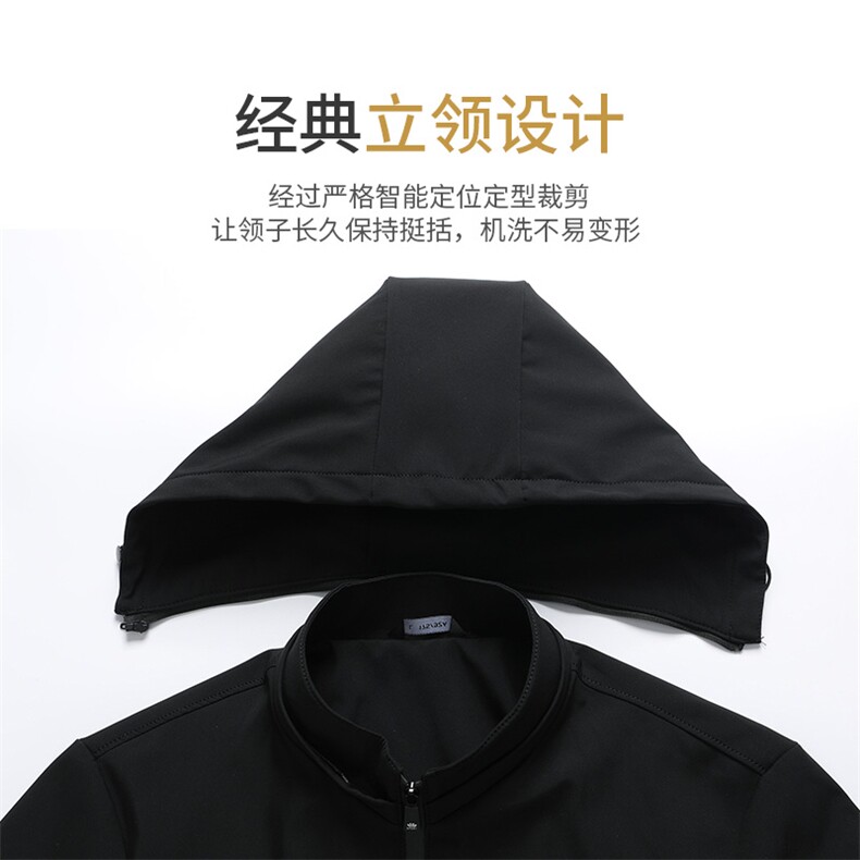 NJ2397钱塘2020-2新款连帽秋装百搭中年男士简约夹克外套P73,男装夹克,钱塘207-2