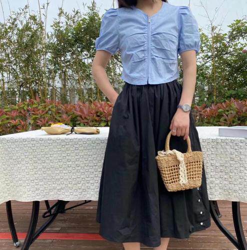 小衫，半裙，女装半身裙，YKS依咔奢