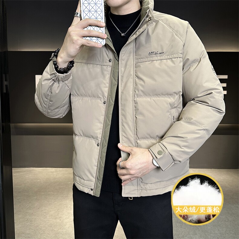 冬季新款50绒羽绒服男型男保暖加厚立领外套S96919-P168，男装羽绒服，星座310B