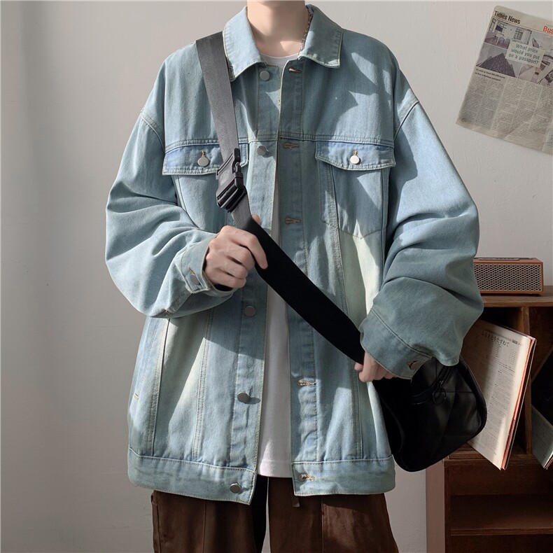 w10001牛仔衣外套秋冬季港风夹克，量大价优P60128，男装工装外套，星座215-2（原311A-2）