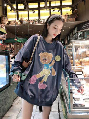 【秋款卫衣】彩绘小熊，，女装卫衣/绒衫，一杭