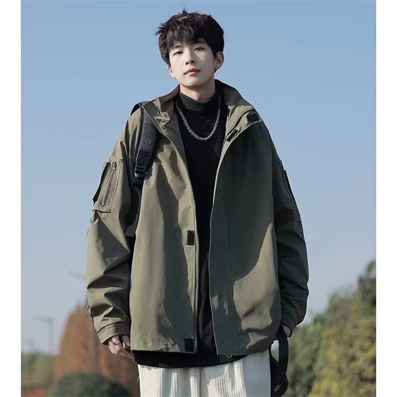 男士秋新款冲锋衣时尚韩版潮流休闲夹克情侣棒球服J364P80,男装夹克,星座1116-2