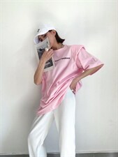 垫肩大版T恤，女装T恤，YSQ Boomboom