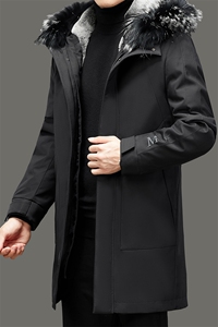 羽绒服新款男士连帽潮流时尚休闲保暖羽绒服外套男装DDCQ922-P410图片