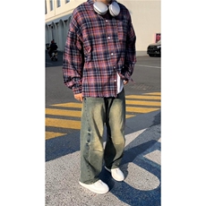 紫色格子
