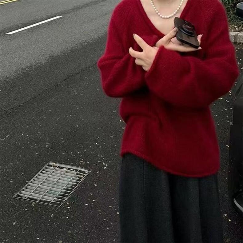 2025年秋季时尚百搭通勤简约休闲套头衫，女装羊毛衫，贝美羊绒
