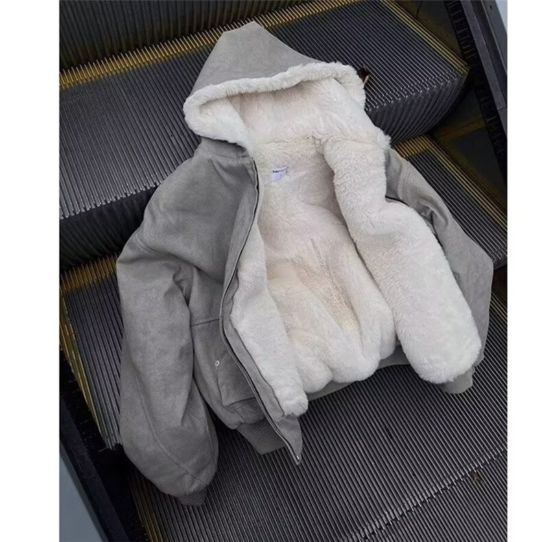 做旧连帽棉服男冬季复古宽松加厚保暖座山雕棉衣外套LM61099-P145,男装棉衣,星座1008