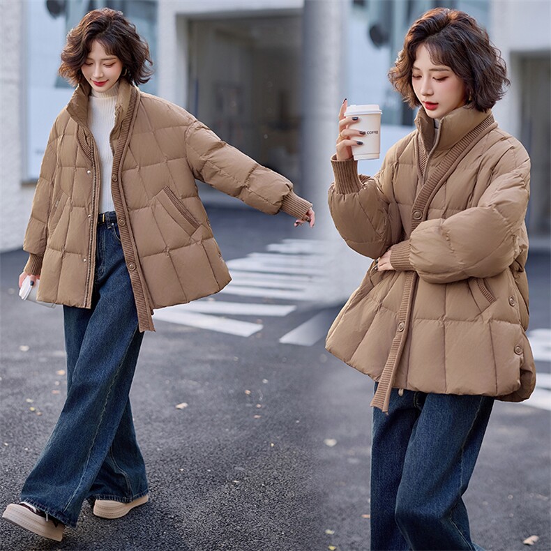 2024年冬季立领90白鸭绒羽绒服新款,女装羽绒服,仟媚宠