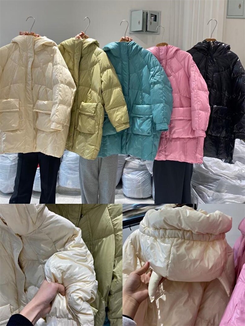 小恶魔连帽短款羽绒服 Size：SM，女装羽绒服，里奈(1F)