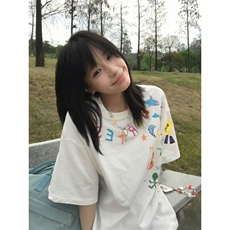 【有货】BK898CC-特P27创意卡通涂鸦印花短袖T恤男女，男装T恤，星座1007（原301D）