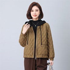 时尚女装冬季新款刺绣加厚棉服外套显瘦保暖短款夹克，女装短外套，鑫鑫格