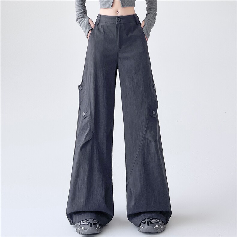 2025秋装新款百搭宽松休闲工装裤，女装休闲裤，深水步