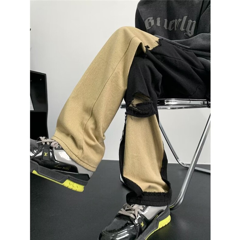 青春流行ins男直筒水洗牛仔裤Y9015P48,男装牛仔裤,星座1116-2