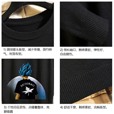 M67154-P45加绒款-P65圆领毛衣男大码针织衫男毛线衣线衫砖墙，男装针织衫/毛衣，电商A040A