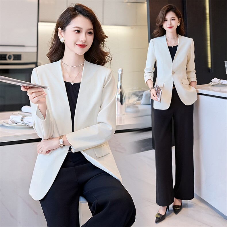 西装外套女2025春秋新款气质时尚休闲减龄炸街设计感百搭西服上衣,女装西装,时尚俏佳人
