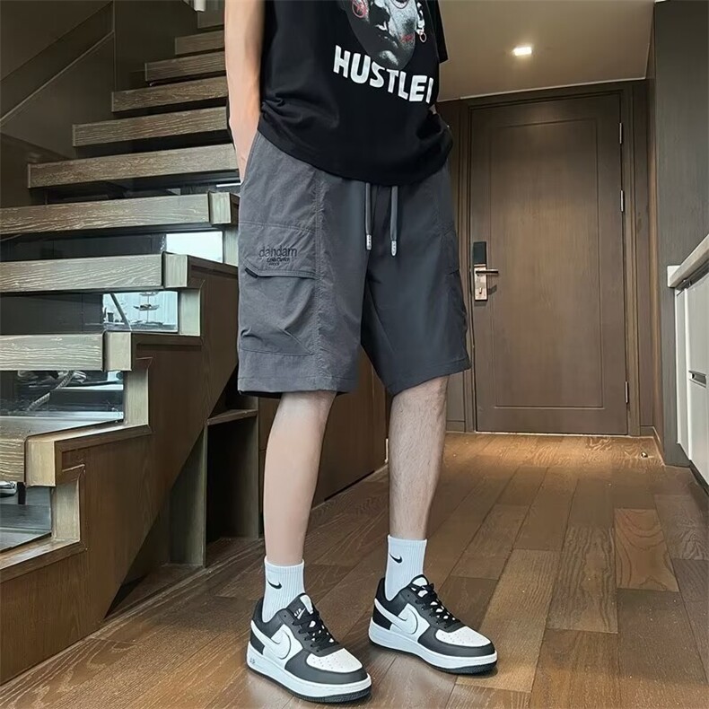 工装短裤男夏季外穿休闲骑兵斜复网薄款速干五分裤男士中裤D125,男装牛仔裤,星座1116A-1（原606A）
