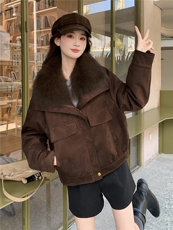 现货新款2185-P465-K669-90白鸭绒派克服，女装羽绒服，韩然一族