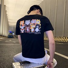 T男士短袖t恤潮牌ins夏季修身工装原宿风半袖潮流，男装T恤，星座102A（原电商D309-1）