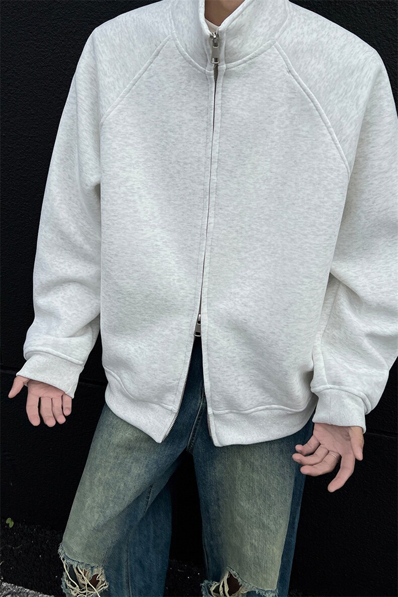高品质420g立领开衫卫衣卫衣男CP105-特p60-98,男装卫衣,电商B371