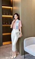 夏季新款现货撞色设计市场轻职业小衫，其它，七米