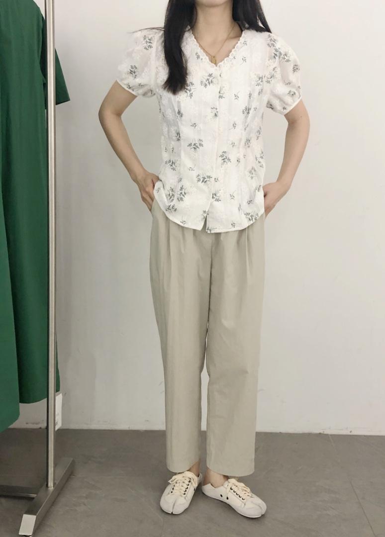 （现货）夏季新款，松紧腰麻料萝卜裤,女装,小时代