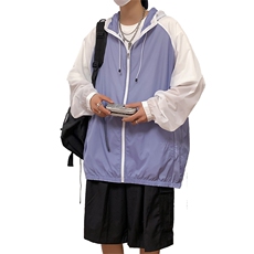 2024新款男女士情侣款防紫外线风衣外套皮肤衣防晒服A409-1，男装防晒衣，电商A409-1