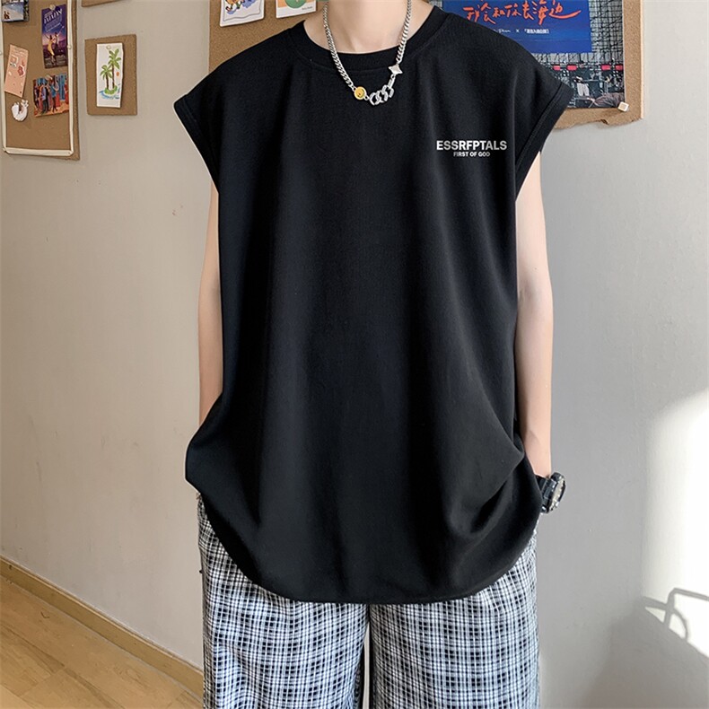 量大优可提供视频2024夏美式无袖背心HD019-1-BX24207-P18,男装背心/马甲,电商019-1