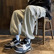 2023夏季薄款速干工装裤男款美式高街hiphop休闲长裤K7271-P42，男装休闲裤，星座512-3