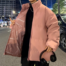 新款男冬季双面穿立领面包服加厚港风棉服棉衣M2218-P70控158，男装棉衣，星座717