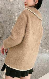 娃娃领貂绒秋冬款，女装，茗格拉