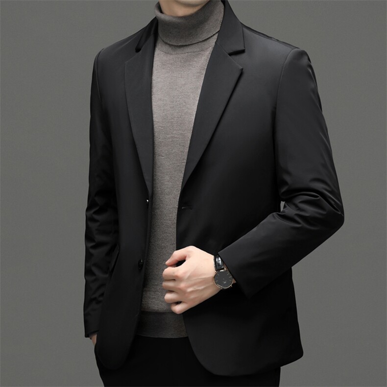 男装羽绒服冬季2023新款中年爸爸装商务休闲男士上衣加厚保暖外套,男装羽绒服,电商B212（原钱塘6029）