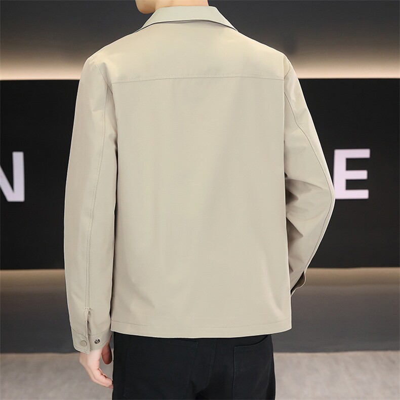 秋季夹克男高品质翻领外套型男商务休闲百搭青年外套N9818-P120,男装夹克,星座310B-3