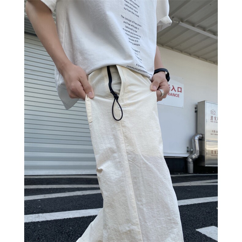 INS夏季新款潮流机能速干透气宽松伞兵裤B315-K009-特p35控68,男装休闲裤,电商B315