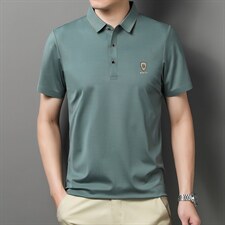 短袖T恤男纯色POLO衫夏季新款男士休闲潮流半袖体恤衫P65，男装Polo衫，星座1105-3