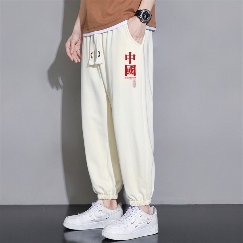 夏季新款青少年潮流男士印花休闲直筒九分裤1210-2-K911-P15,男装休闲裤,星座1816-2（原1210–2）