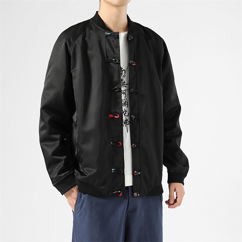 风男装汉服盘扣中青年唐装春秋宽松休闲夹克9297-P90,男装夹克,星座1105-3