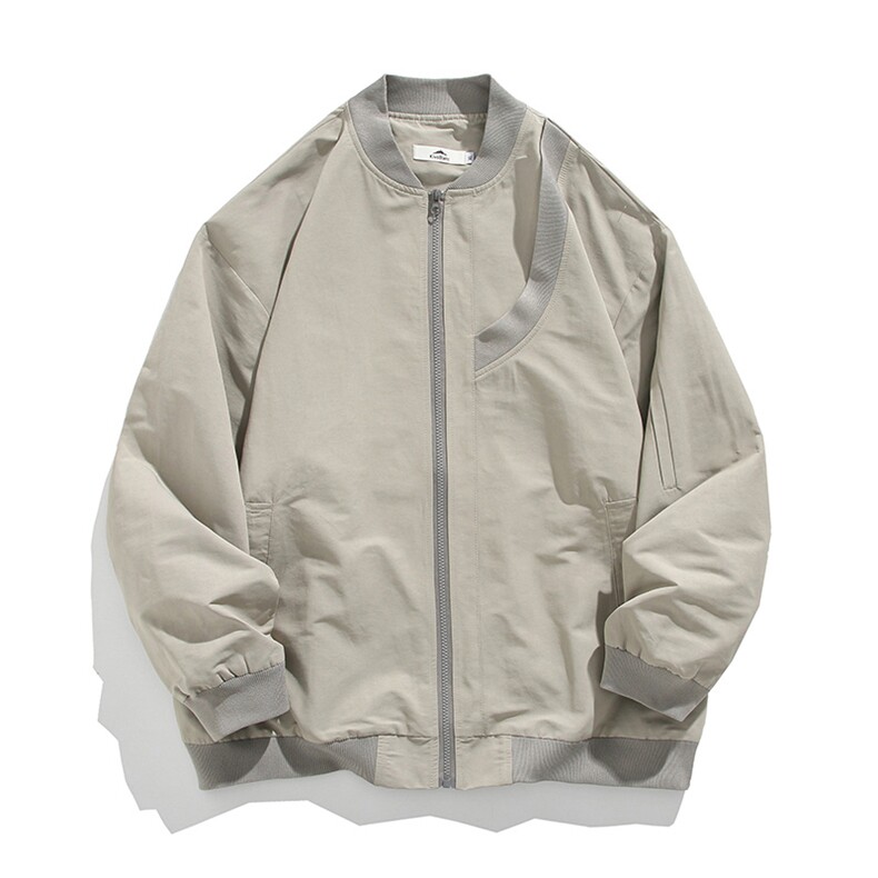 JK0213P65限88潮牌大码宽松设计感棒球领棒球服,男装夹克,电商A089-1