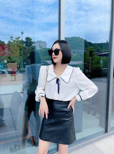 领口领结衬衣，其它，沐·沐